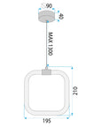 Lampa Sufitowa Wisząca Led Lhj056-cp1 Złota Szczotkowana 6