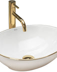 Umywalka nablatowa Rea Sofia Gold Edge