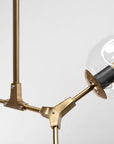Lampa Wisząca Szklane Kule 5 Ramion APP506-5C Złota