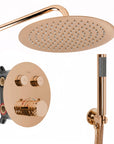 Zestaw Natryskowy Podtynkowy Z Termostatem Rea Lungo Diamond Miedziany + Box 1