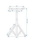 Halogen LED budowlany na statywie 2x20W RSL001-20N 10