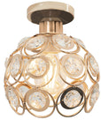 ELEGANCKA LAMPA SUFITOWA APP205-1C KRYSZTAŁ ZŁOTA