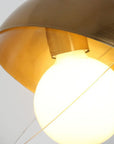 Lampa wisząca sufitowa szklana kula APP638-1CP złota