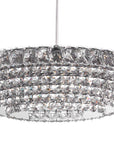 Kryształowa Lampa Sufitowa Owalna LED APP775-1CP