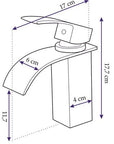 Bateria umywalkowa Rea Falcon 18 Chrom Niska