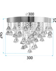 Lampa Kryształowa Plafon APP1655-3CP 6
