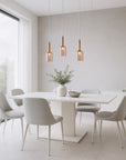 Lampa Sufitowa Wisząca Szklany Klosz APP1699-1CP Amber B 2