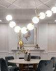 LAMPA SUFITOWA WISZĄCA LED APP1444-10CP Złota