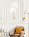 LAMPA ŚCIENNA KINKIET APP1148-2W złota