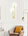 LAMPA ŚCIENNA KINKIET APP1148-2W złota 4
