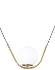 Lampa Wisząca Szklana Kula APP689-1CP Złota