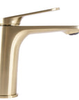 Bateria Umywalkowa REA Marco Brush Gold Złota Szczotkowana Niska