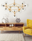Lampa wisząca sufitowa Złota APP267-15C