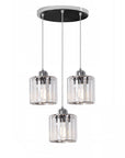 Lampa Sufitowa Kryształ APP510-3CPR Srebrna