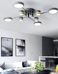 LAMPA SUFITOWA APP528-8C Szara