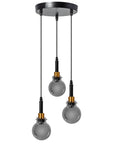 Lampa Wisząca APP1125-3CP Black Gold