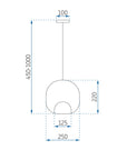 Lampa Wisząca APP1027-1CP