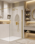 Kabina prysznicowa Walk-In Rea Flexi Transparent / Gold 100 1