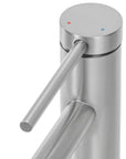 Bateria Umywalkowa Rea Foss nikiel szczotkowany Inox wysoka nickel brush