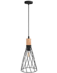 LAMPA SUFITOWA WISZĄCA APP1268-1CP Czarna
