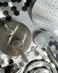 Zestaw Natryskowy Podtynkowy Rea Ontario Nikiel Szczotkowany + Box 5