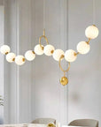 LAMPA SUFITOWA WISZĄCA LED APP1444-10CP Złota