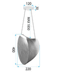 Lampa Led Wisząca Lhj054-1cp Drewno 8