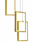 Lampa Sufitowa Wisząca Led Lhj090-7cp Złota  3