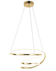 Lampa sufitowa nowoczesna LED G080-1CP Złota  1