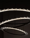 Kryształowa Lampa Sufitowa Led APP1609-3C Złota  4