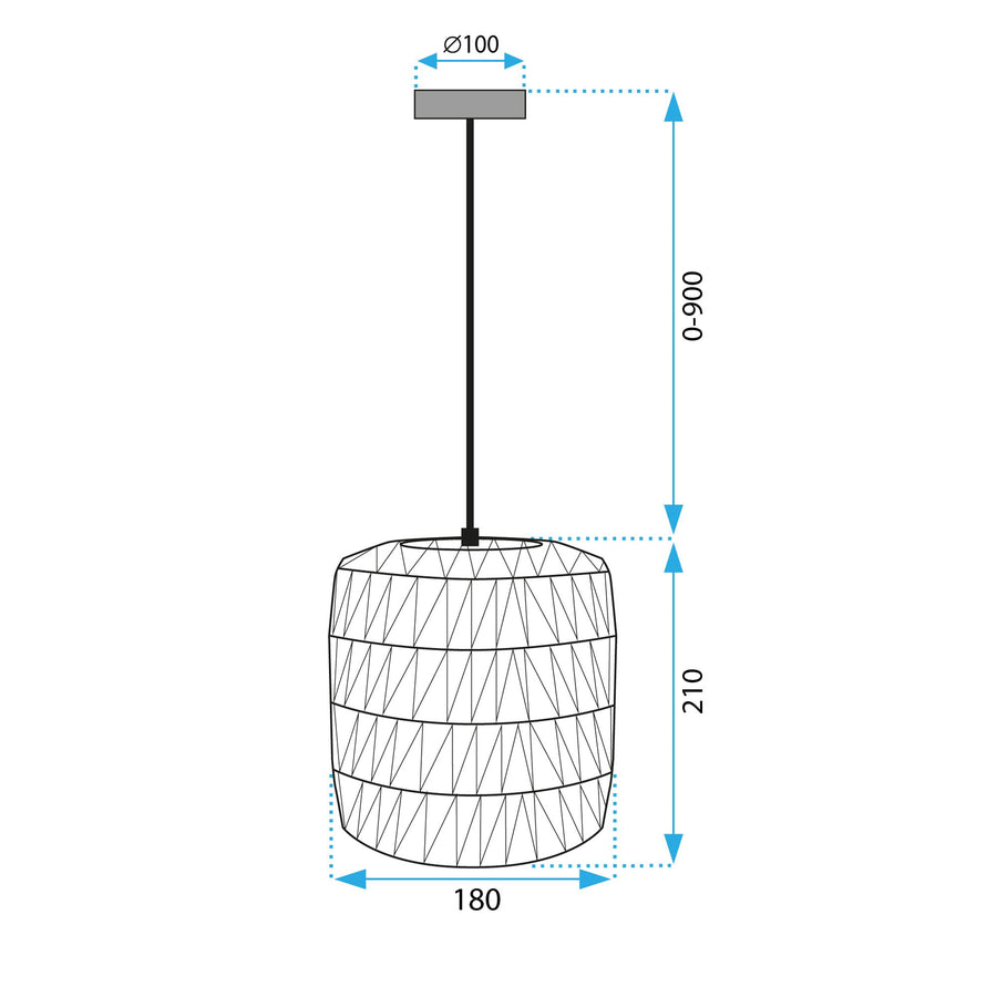 Lampa Wisząca Boho APP1252-1CP