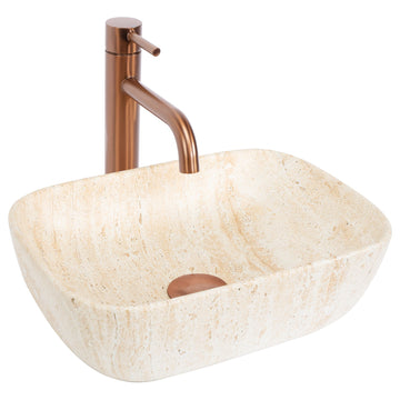 UMYWALKA NABLATOWA BELINDA MINI TRAVERTINE MATT  1