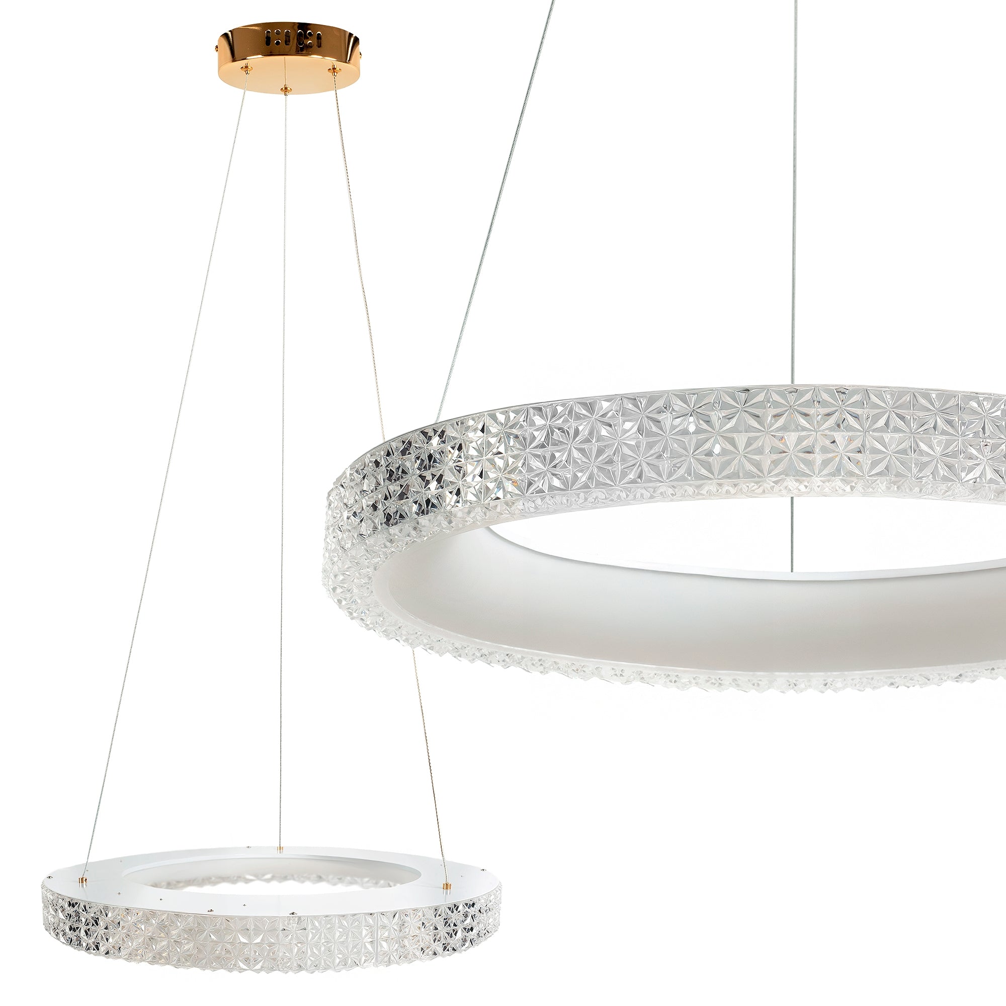 Lampa Wisząca Led Ms002-cp Różowe Złoto 60cm  1
