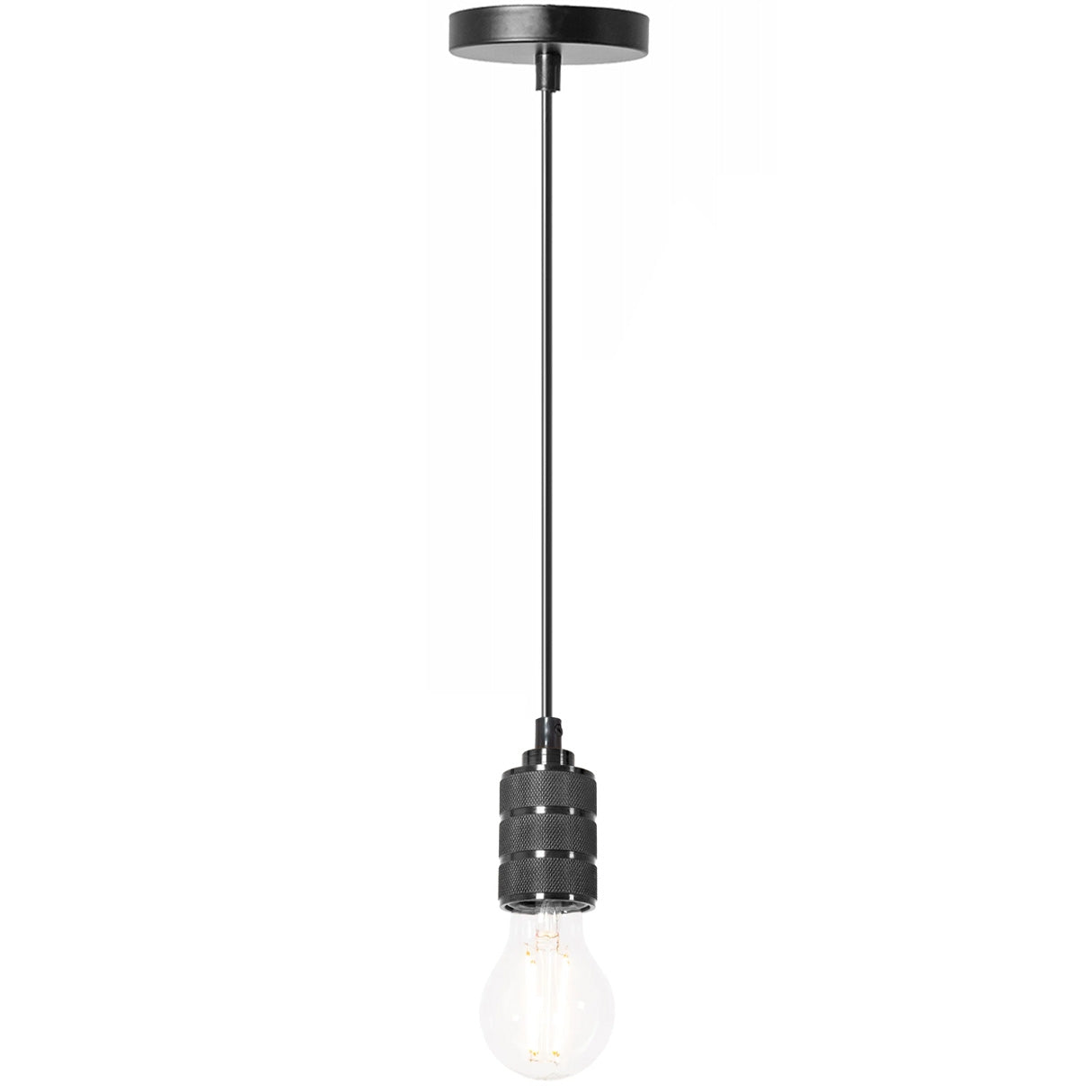 Lampa Sufitowa Wisząca Oprawka APP342-1CP CZARNA  4