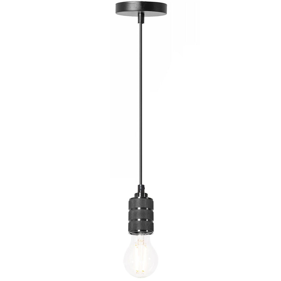 Lampa Sufitowa Wisząca Oprawka APP342-1CP CZARNA