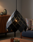 Lampa Sufitowa Wisząca Metalowa APP338-1CP Czarna  7