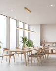Lampa Wisząca Led App1697-cp 200 Cm Złota Szczotkowana  5