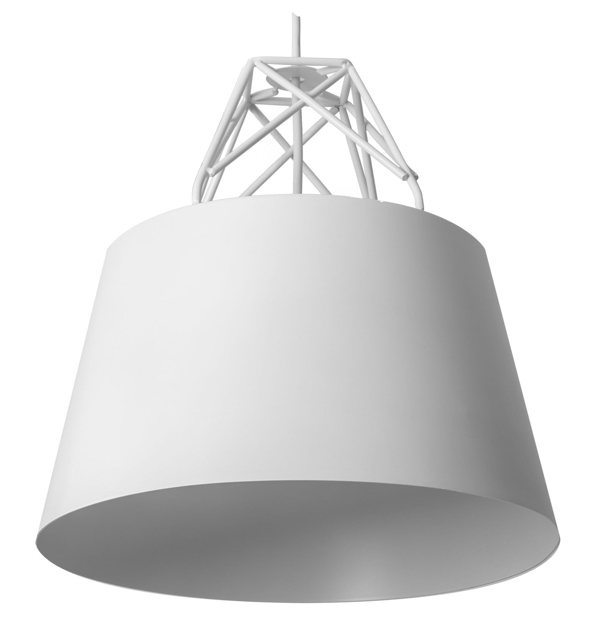 Lampa Sufitowa Wisząca Metalowa APP423-1CP Biała  8