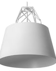 Lampa Sufitowa Wisząca Metalowa APP423-1CP Biała  8