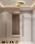 Lampa sufitowa APP1710-C plafon LED Złota + pilot  4