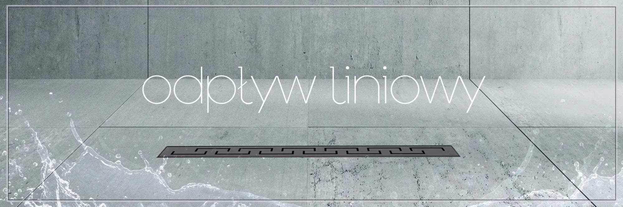 Odpływ Liniowy REA GREEK PRO Czarny 90