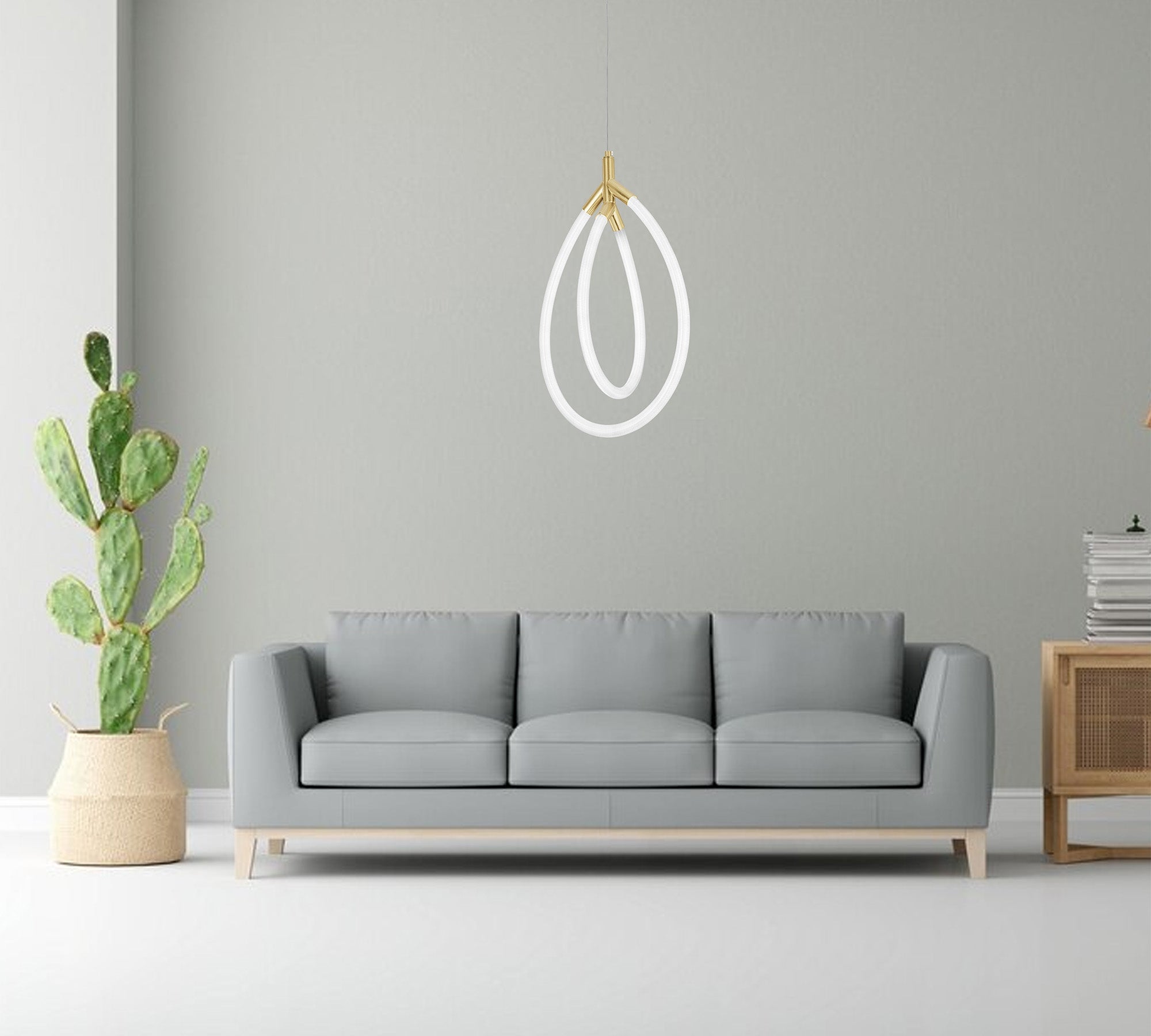Lampa Wisząca Led G017-cp Złota  7