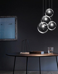 Lampa sufitowa wisząca szklana Lassi 20 cm APP306-1CP Czarna