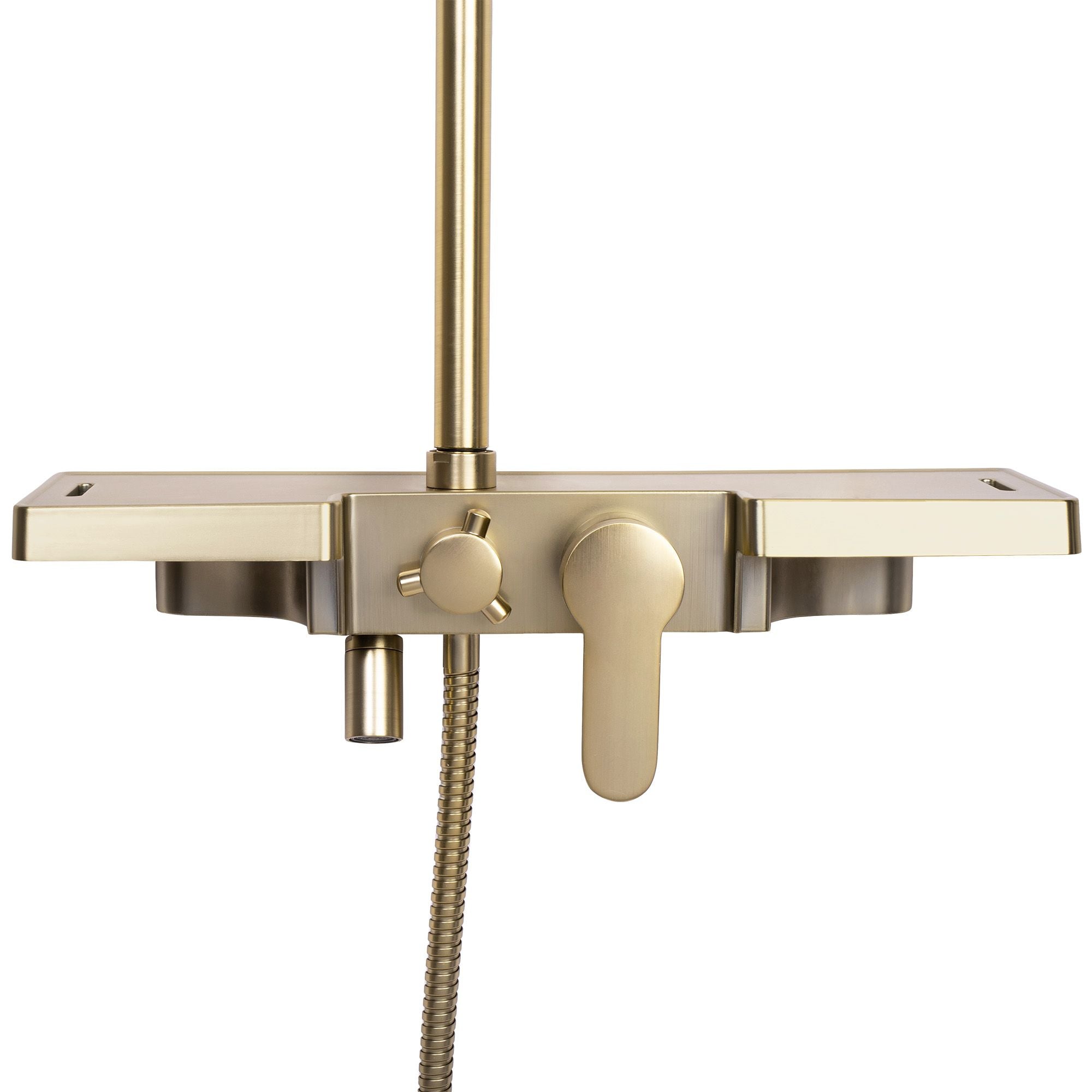 Zestaw  Natryskowy REA Bravo Złoty Szczotkowany