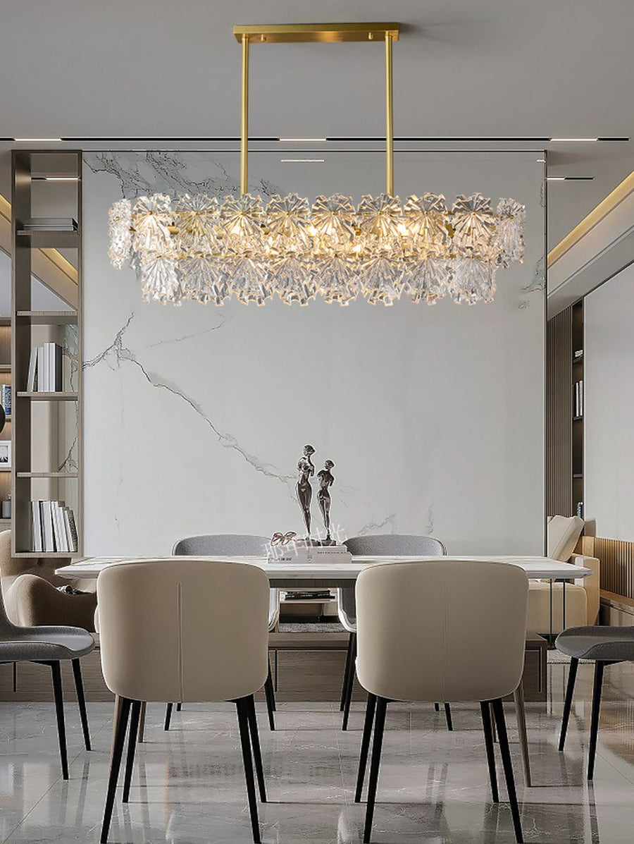 LAMPA KRYSZTAŁOWA WISZĄCA APP1198-4CP ZŁOTA