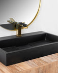 Umywalka Konglomeratowa GOYA BLACK MAT 100CM