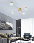 LAMPA SUFITOWA 4-RAMIENNA LED APP520-4C Złota