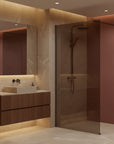 Kabina prysznicowa Walk-In Rea Flexi Brown / Tytan 90  4