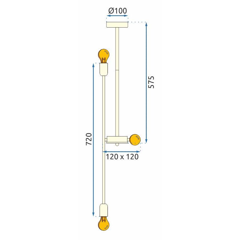 Lampa Wisząca APP1115-6CP