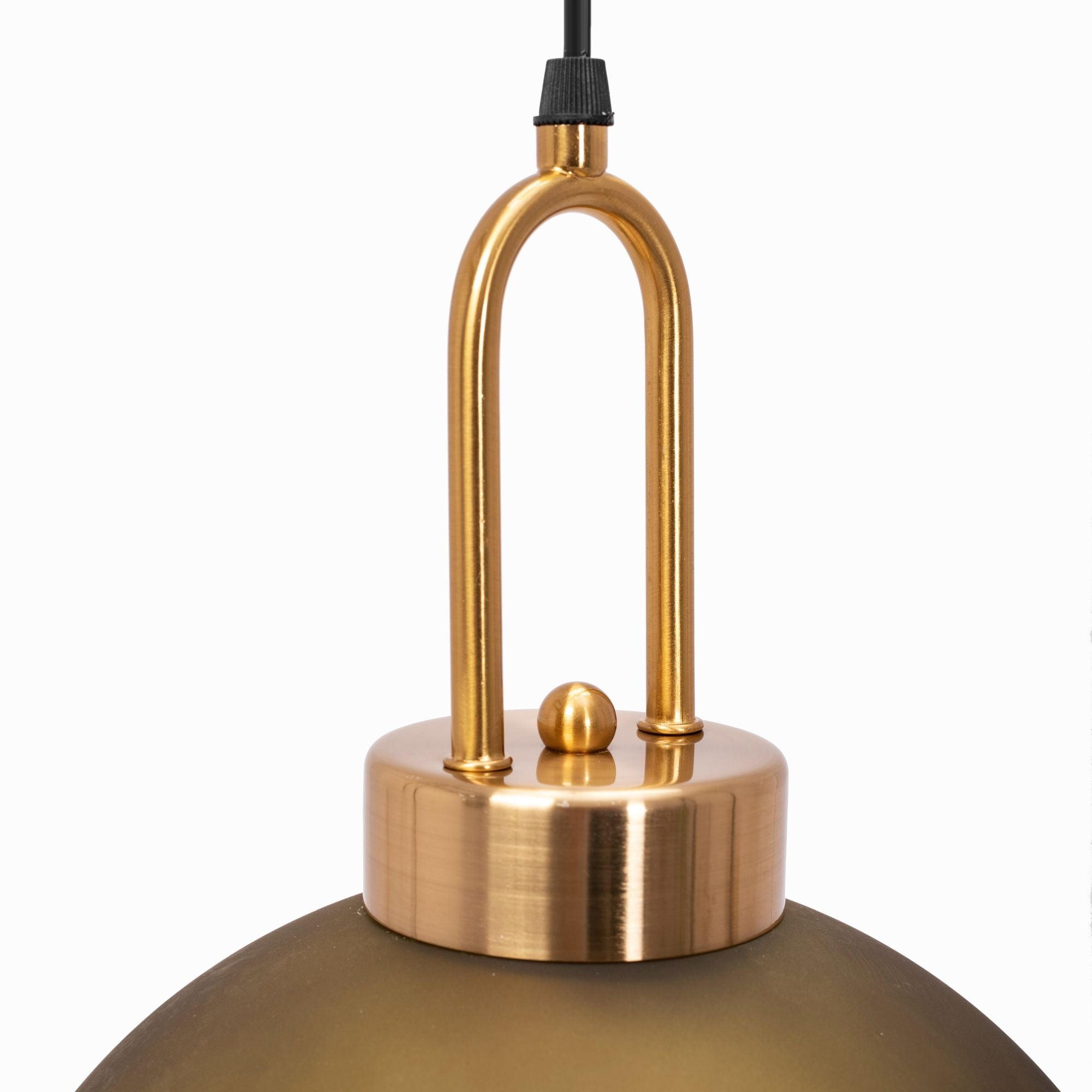 Lampa Sufitowa Wisząca Szklana Mat Kula 25cm APP627-1CP